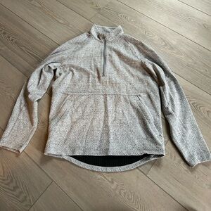 Lululemon Athletica Textured Gray At Ease Pullover